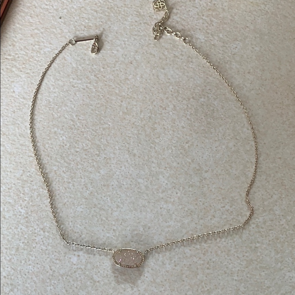 Irdidecsent druzy necklace